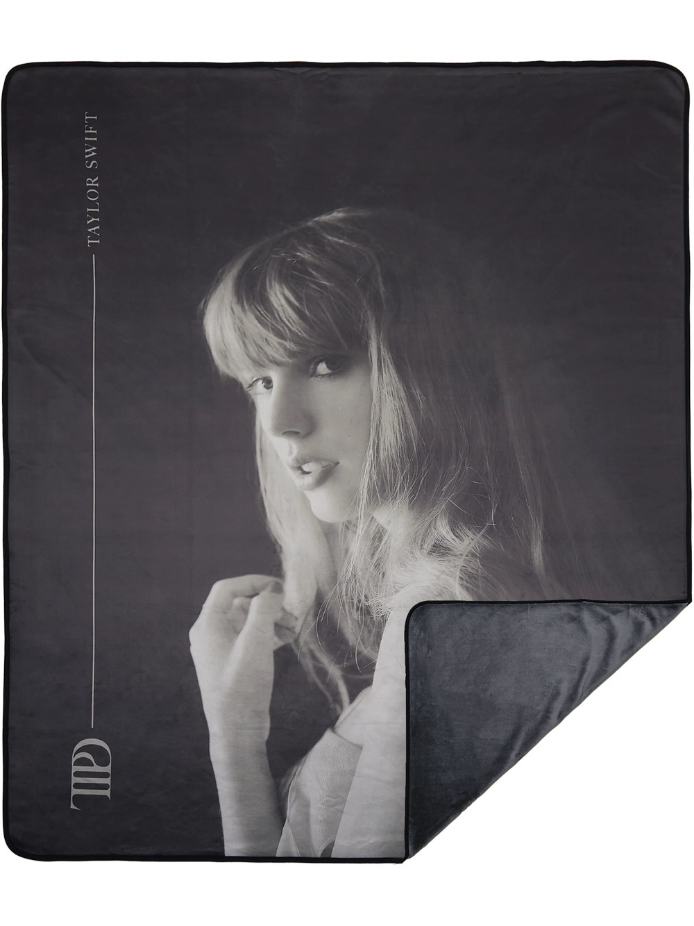 Taylor Swift ttpd Black & Charcoal Portrait Throw